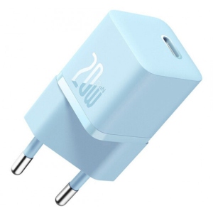 Мережевий зарядний пристрій Baseus GaN5 FC mini 1C 20W Blue (CCGN050103)