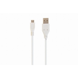 Кабель синхронізації даних Cablexpert Micro USB 2.0 A/Micro B 3m White (CCP-mUSB2-AMBM-W-10) купити