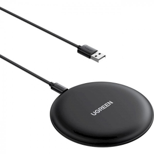 Зарядний пристрій UGREEN CD186 Wireless Charging Pad 15 W Black (80537)