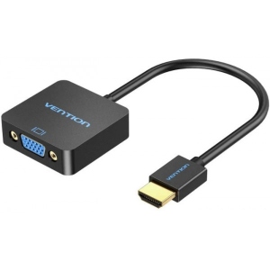 Перехідник Vention HDMI M - VGA F 0.15 м Micro USB (F) powered (ACRBB)