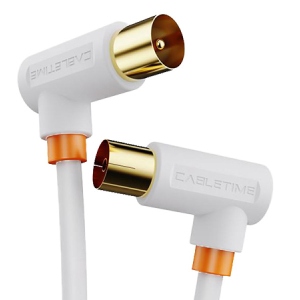 Кабель Optical Cabletime Male to Female 75OHM 3 m White (CF35L)