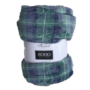 Плед полуторний SOHO 150х200 см Checkered Green (1071К)