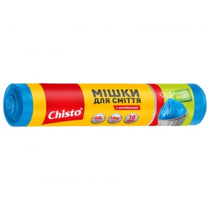 Пакет для сміття Chisto з затяжкою 60лх10 шт. (4823098410034)