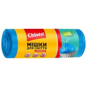 Пакет для сміття Chisto 35лх15 шт. з затяжкою (4823098408772)