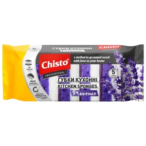 Набір губок поролонових для миття посуду Chisto Provence 5 шт. (4823098413288)
