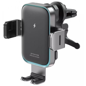 Тримач для мобільного пристрою Proove Triple Clamp Pro 15W Metal Gray (479200092)