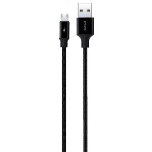 Кабель синхронізації даних Proove Light Weft Micro USB 2.4A 1m Black (491880001)