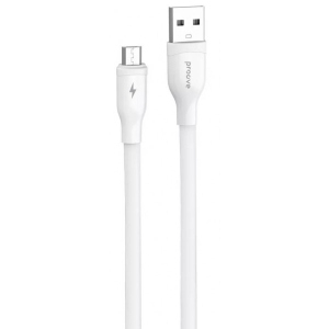 Кабель синхронізації даних Proove Flat Out Micro USB 2.4A 1m White (504930003) фірмовий сайт