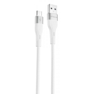 Кабель синхронізації даних Proove Light Silicone Micro USB 2.4A 1m White (491950003)