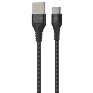 Кабель синхронізації даних Proove Double Way Weft Type-C 2.4A 1m Black (504950001)
