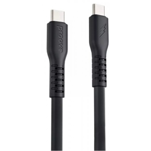 Кабель синхронізації даних Proove Eternal Type-C to Type-C 60W 2m Black (580850001)