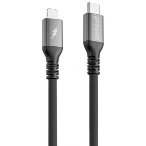 Кабель синхронізації даних Proove ReGen Silicone Type-C to Lightning 1m Black (577280001)