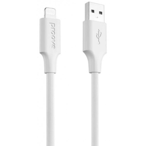 Кабель синхронізації даних Proove Striped Silicone Lightning 1m White (577250003)