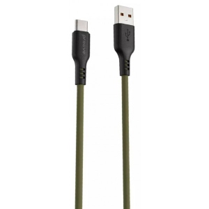Кабель синхронізації даних Proove Rebirth Type-C 2.4A 1m Green (557660015)