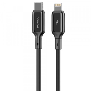 Кабель синхронізації даних Proove Flex Metal Type-C to Lightning 27W 1m Black (505040001)