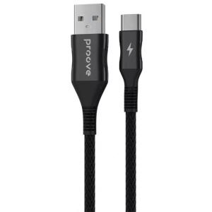 Кабель синхронізації даних Proove Braided Scout Type-C 2.4A 1m Black (488520001)