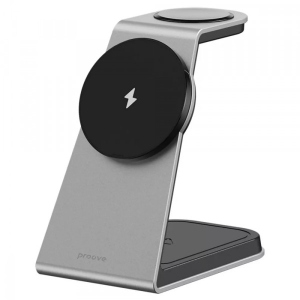 Бездротовий зарядний пристрій Proove Omni Power 3 in 1 Gray (555390010)