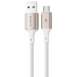 Кабель синхронізації даних Proove Dense Metal Micro USB 2.4A 1m White (504970003)