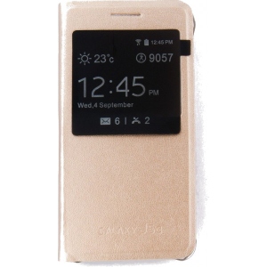 Чохол для смартфону DENGOS Flipp-Book Call ID for Samsung Galaxy J5 (2016) SM-J510 Gold (DG-SL-BK-115)