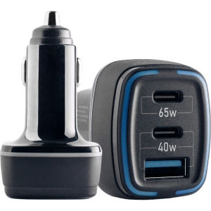 Автомобільний зарядний пристрій XOKO CQC-550 3 USB QC3.0 2 x PD + Fast USB Charger Black