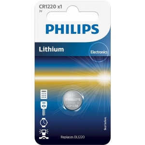 Батарейка Philips Lithium CR 1220 BLI 1 (CR1220/00B)