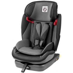Автокрісло Peg-Perego Viaggio 1-2-3 Via Crystal black (сіре з червоним)