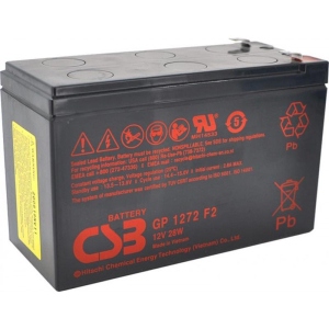 Акумулятор для ДБЖ CSB 12V 7.2AH (GP1272F2-28W/07775) AGM Black
