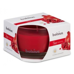 Свічка скло Bolsius ароматична 63/90 Гранат замовити в Україні