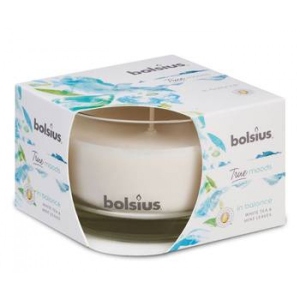Свічка скло Bolsius ароматична 63/90 in balance (Бiлий чай i листя м`яти)