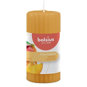 Свічка декоративна Bolsius ребриста True scents 120/58 аромат Манго
