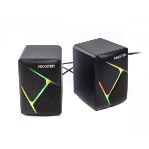Комп'ютерна акустика компактна 2.0 Maxxter CSP-U004RGB