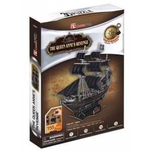 3D пазли Cubic Fun "Корабель Помста Королеви Анни" (T4005h)