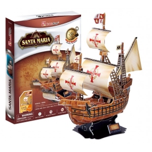 3D пазли Cubic Fun "Корабель Санта Марія" (T4008h)