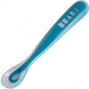 Дитяча ложечка Beaba силіконова ергономічна Blue (913381)