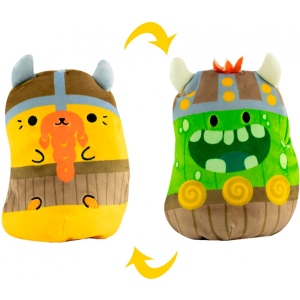 замовити М'яка іграшка тварина Cats Vs Pickles Котик та Огірок Вікінги 2 в 1 15 см (CVP2200-1)