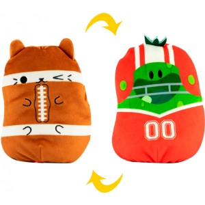 М'яка іграшка тварина Cats Vs Pickles Котик та Огірок Спортсмени 2 в 1 15 см (CVP2200-3) дешево