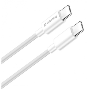 Кабель синхронізації даних Colorway Type-C 1m White (CW-CBPDCC058-WT)