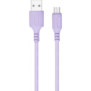 Кабель синхронізації даних Colorway USB - MicroUSB 2.4А 1 m (CW-CBUM044-PU)