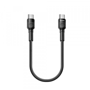 Кабель синхронізації даних Colorway Type-C - Type-C PD Fast Charging 65W 3.0А 30 cm Black (CW-CBPDCC054-BK)