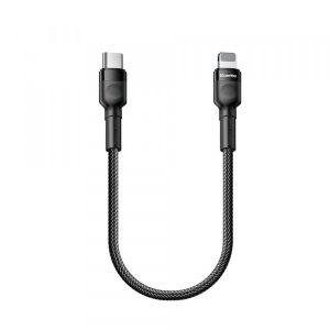 Кабель Colorway Type-C - Lightning PD Fast Charging 20W 3.0А 30 cm Black (CW-CBPDCL054-BK)