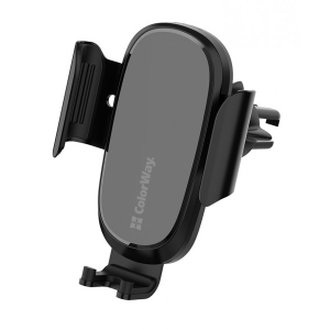 Тримач для мобільного пристрою Colorway Air Vent Car Wireless Charger 15W Black (CW-CHAW038Q-BK)
