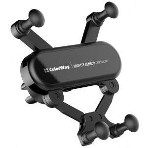 Тримач для мобільного пристрою Colorway Gravity Sensor Holder Black (CW-CHG11-BK)