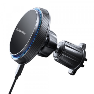 Тримач для мобільного пристрою Colorway MagSafe 360° Air Vent 15W Black (CW-CHMW041Q-BK)