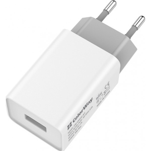 Мережевий зарядний пристрій Colorway 1USB Auto ID 2A (10W) (CW-CHS012-WT) ціни