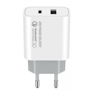 Мережевий зарядний пристрій Colorway 1USB Type-C PDx3A 1USBx4A White (CW-CHS025QPD-WT)