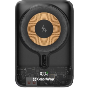 Батарея мобільна Colorway Power Bank 10000 mAh 15W MagSafe Black (CW-PB100LPA3BK-WPDD)