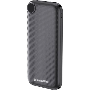 Батарея мобільна Colorway Power Bank 10 000 mAh Black (CW-PB100LPH2BK-D)