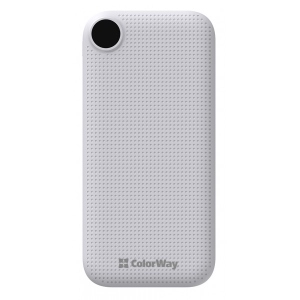 Батарея мобільна Colorway Power Bank 10 000 mAh White (CW-PB100LPH2WT-D)
