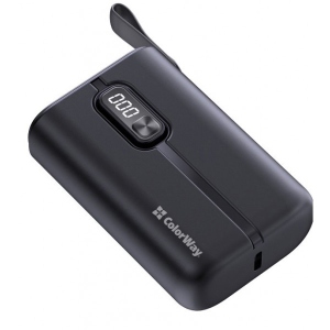 Батарея мобільна Colorway Full power 10 000 mAh 22.5W Black (CW-PB100LPK2BK-PDD_P)
