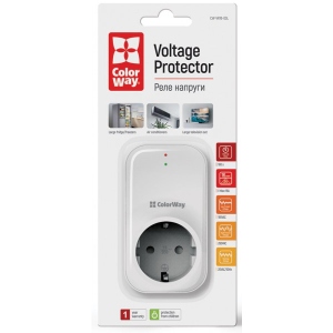 Автомат захисту від сплесків напруги Colorway 16A/3680W 165V/260V LED1 White (CW-VR16-03L)
